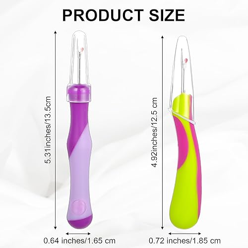 Lot de 2 découseurs de couture en caoutchouc - Accessoire de couture ergonomique - Séparateur de couture professionnel - Outil de couture pour travaux manuels, matelassage, couture - Nail Gallerys