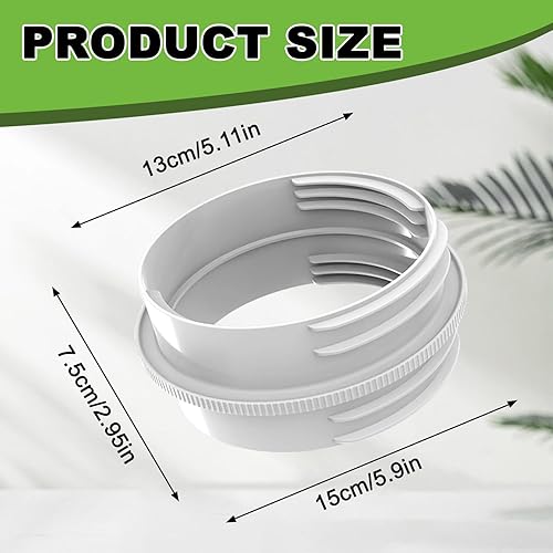 Tuyau Climatiseur Mobile Adaptateur Clim Fenetre, 130 mm intérieur/150 mm Extérieur, Raccord de Tu-yau d'échappement de Climatisation, Adaptateur de Tuy-au D'échappement pour Climatisation - Nail Gallerys