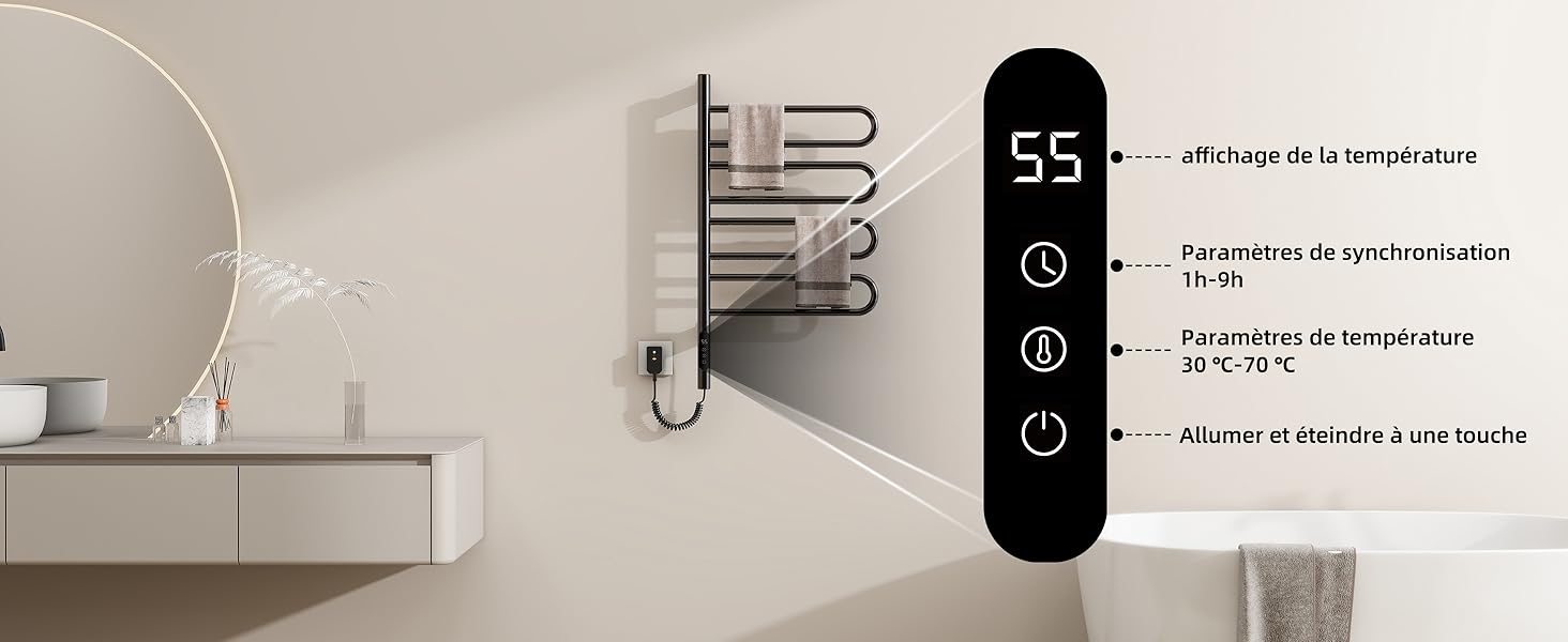 porte-serviettes électrique