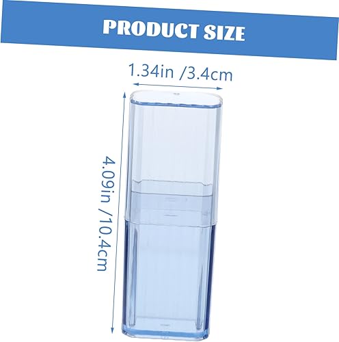 Hemobllo 4Pièces Boîte De Rangement à Coton Transparent Pour Coton Tiges Cure Dents Et Petits Objets Et Portable Pour Organisation Optimale Maison - Nail Gallerys