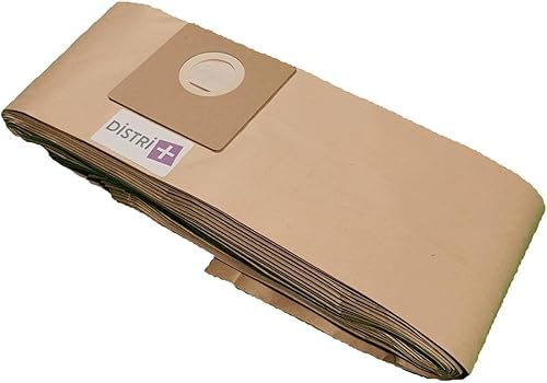 Distri+ - Sac aspirateur compatible Tennant V3, V6, 9009765 - Tornado TV2 - Truvox VP12, VT12 - Fiorentini Whisper. etc. - pochette de 10 sacs - Nail Gallerys