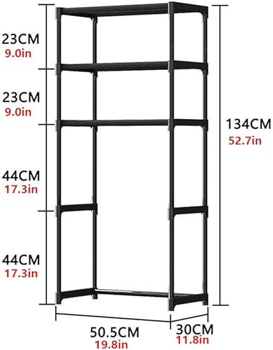 Meuble de Rangement au-Dessus des Toilettes, Etagere WC Meuble Salle de Bain à 3 Niveaux, Petit Toilettes Meuble WC Rangement Gain de Place, Montage Facile, 50.5 x 30 x 134 cm, Blanc - Nail Gallerys
