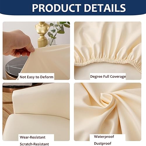 Hearda Cuir PU Housse Fauteuil 1 Place, Imperméable Extensible Housse Fauteuil, Housse Fauteuil Club, Housse Fauteuil Cabriolet, Lavable Housse de Canapé, Salon Protecteur de Tub Chair (Noir) - Nail Gallerys