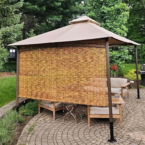 Store Bambou Extérieur Interieur Store Enrouleur Roseau Naturel Imperméables Intimité 70% D'occultation Rétro Rideau De Roseau avec Levage 50 65 80 90 100 115 130 145 160 180cm - Nail Gallerys