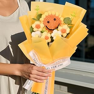 Bouquet de fleurs au crochet 