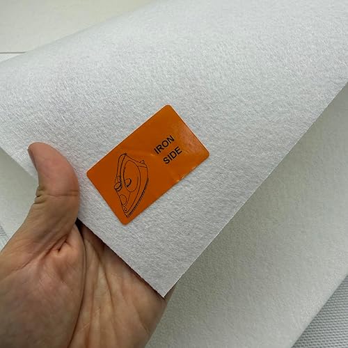 Minor Defects Entoilage en polaire thermocollante pour couture, poids moyen pour la fabrication de sacs (blanc, 120 cm x 1 m) - Nail Gallerys