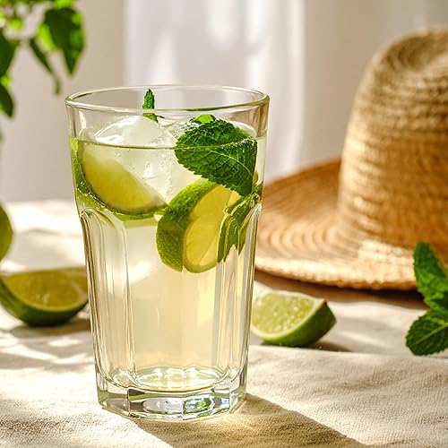 Glasmark KROSNO 1992 Ensemble de 6 Verres à Boire Verres à Eau Verre à Jus de Fruits Smoothie Set Lavables en Machine 6x230 ml - Nail Gallerys