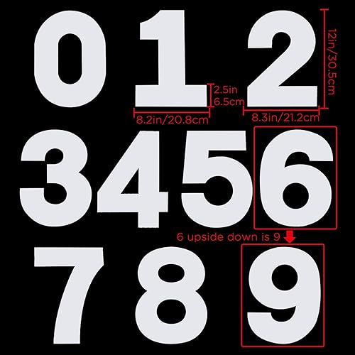 SAVITA 9 Pièces 31cm 0-8 Numéro de Pochoirs à Gâteau, Modèles Plats en Plastique Numéro Moule Gâteau Coupe Pochoirs pour Bricolage Noël Mariage Anniversaire Gâteaux Cookie - Nail Gallerys