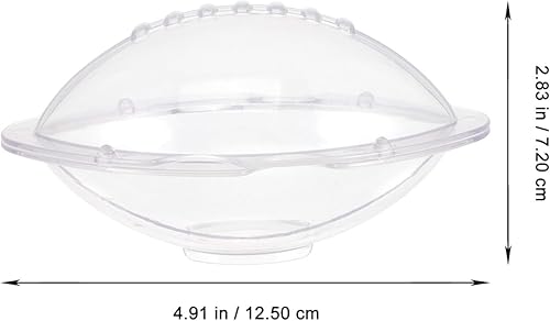 Luxshiny Moule à 3D En Forme De Ballon De Rugby, 3 Tailles DifféRentes, IdéAl Pour GâTeaux, Bonbons DéCorations De PâTisserie, Transparent, 15x9.2x7.2 Cm, Facile à DéMouler Nettoyer - Nail Gallerys