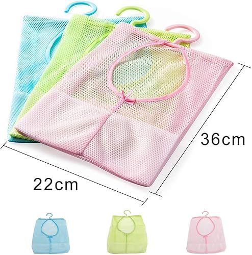 FANDE 3 Pcs Sac à Pinces à Linge, Sac à Crochet, Sac de Rangement, Sac de Rangement Multifonctionnel Suspendu pour Stocker de Petit Article pour la Maison (Rose, Bleu, Vert) - Nail Gallerys