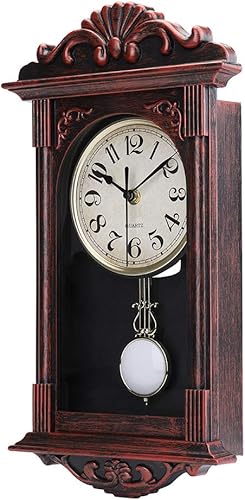 jomparis Horloge Murale rétro à Quartz décorative à Piles pour Salon, Bureau, décoration d'intérieur (40,6 cm, Bronze) - Nail Gallerys