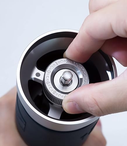 Moulin à café 1Zespresso JX-Pro S Assemblage avec Meule conique en Acier Inoxydable-Réglage et ajustement à chiffres-Moulin Portable-Efficace d'une mouture d'expresso à plus grossière - Nail Gallerys