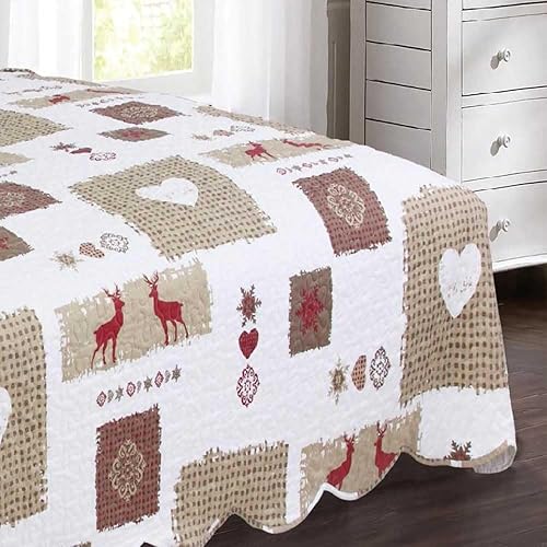 Couvre lit Megève 155x220 cm + 1 taies 65x65 cm - Nail Gallerys