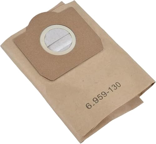 Lot de 10 sacs filtrants en papier compatibles avec les aspirateurs Karcher 6.959-130.0 et WD3. Pièces détachées, accessoires, fournitures ménagères, remplacement - Nail Gallerys