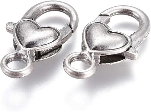 PandaHall Lot de 105 fermoirs mousquetons en plastique avec 130 anneaux ouverts en fer pour fabrication de bijoux - Nail Gallerys