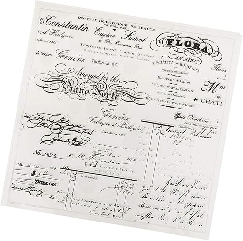 Ogquaton Multi Belles-lettres Patterns Silicone Tampon En Caoutchouc Clair Stamper Album DIY Décoration Artisanat Scrapbooking Carte Faire Accessoires Durable et Utile - Nail Gallerys