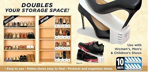 Shoe Slotz Lot de 10 unités de rangement pour économiser de l'espace Ivoire - Nail Gallerys