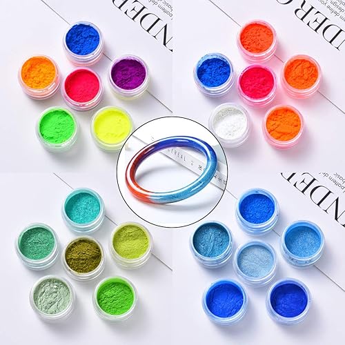 TENCOCO 1 Ensemble de Poudre minérale de mica Naturel nacré de qualité cosmétique Faite à la Main, Colorant en résine époxy, Pigment perlé pour Bougie, Savon, Vert - Nail Gallerys