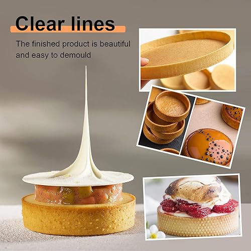 Tagtight Lot de 15 Anneaux Cercle à Tarte en Acier Inoxydable, Cercle Perforé Patisserie, Anneau de Mousse de Gâteau, Cercles à Tartelette Perforé Résistant à la Chaleur, Anneau à Tarte de Pâtisserie - Nail Gallerys
