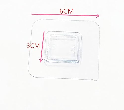 Ucuse 1 crochet autocollant mural transparent pour étagère murale - Patch de fixation latérale pour cuisine et salle de bain - Nail Gallerys