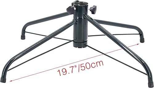 Pied de sapin de Noël en fer Ouvin 50 cm, diamètre 3,2 cm, coussin en caoutchouc avec vis , Métal, Green, Taille L - Nail Gallerys