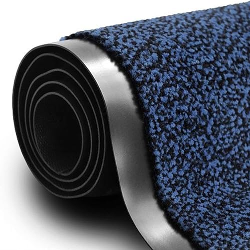 KARAT - Tapis Anti-salissures Sky - Paillasson de Porte antidérapante et Entretien Facile - Paillasson pour l'intérieur et l'extérieur - Tapis de Porte à Poils chinés - Anthracite, 60x90 cm - Nail Gallerys