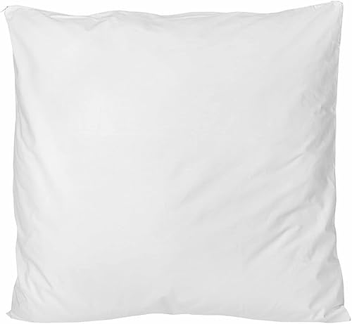 Toison d’or Protège Oreiller Charlotte en Percale de Coton + Fermeture, 60cm x 60cm Taille, Blanc - Nail Gallerys