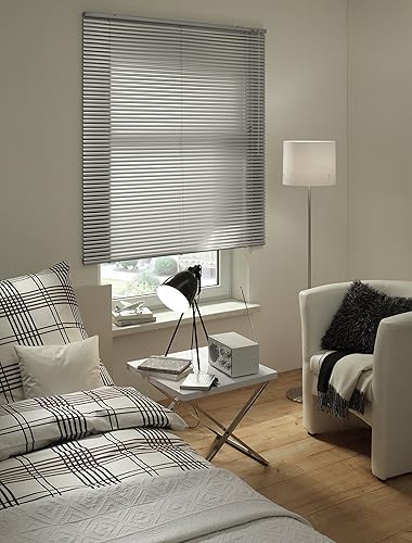 Deco Company Stores Vénitiens en Aluminium à Clipser, Protection contre la lumière et l'éblouissement, Kit de Montage Inclus - Nail Gallerys