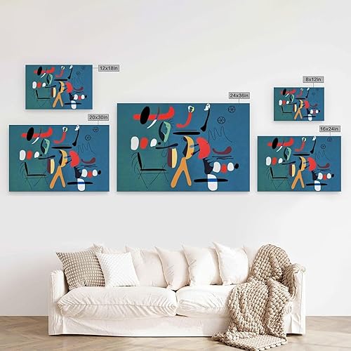 YYUEQIL Poster Joan Miro Surréalisme Collage Art Impression murale Photo Peinture à suspendre Photo Cadre Cadeau 30 x 45 cm - Nail Gallerys