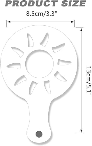CKANDAY 40 pochoirs à café, 3 packs mousse Art Latte Barista pour décorer le gâteau aux flocons d'avoine et au cappuccino au chocolat chaud pour les enfants adultes enfants Noël Jour de Thanksgiving - Nail Gallerys