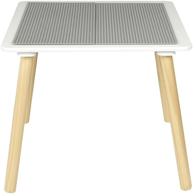 Paris Prix Table de Jeu Enfants Brique 52cm Gris & Naturel - Nail Gallerys