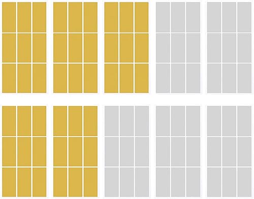 BRDXOOL Lot de 90 cartes à gratter bicolores dorées/argentées rectangulaires à gratter autocollantes pour cadeaux surprises, articles de fête créatifs (25 x 65 mm) - Nail Gallerys