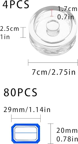 ZHYUAN 4 pièces Poids en Verre, Poids de Fermentation, Poids de Fermentation avec étiquettes adhésives sèches pour éliminer l'excès de Saumure Lors de la Fermentation du Kimchi et de la choucroute - Nail Gallerys