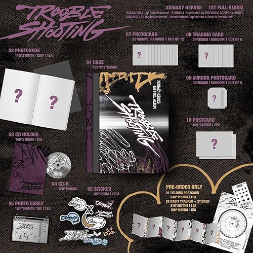 Dreamus Xdinary Heroes - 1st Full Album Troubleshooting CD+Pre-Order Benefit (B ver.) - Nail Gallerys
