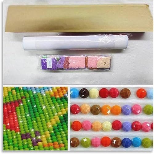 GSBRSNTS Diamond-Painting Rond，Affiches vintage de voyage pour Busan (Corée du Sud)，Broderie Diamant,Tableau Strass Diamant, Artisanat Cristal en Mosaïque Cadeaux Faits à la Main（40 x 50 cm）-J66 - Nail Gallerys