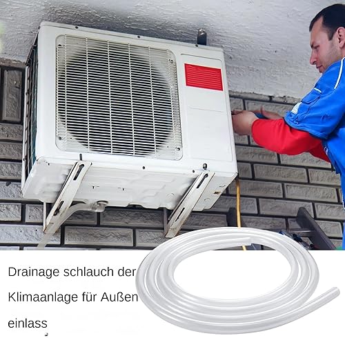Tuyau de vidange AC - Tuyau de vidange pour climatisation portable - Kit étanche avec raccord de tuyau et pince - Pièces de climatisation idéales pour le remplacement et l'entretien - Nail Gallerys