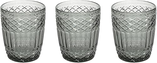Tognana Claire, lot de 3 verres 300 cc, verre, gris - Nail Gallerys