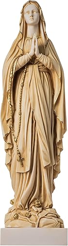 BeautifulGreekStatues Statue Vierge Marie Mère de Jésus Madonna Albâtre Doré 40 cm - Nail Gallerys