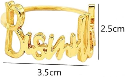 Ronds de Serviette en métal, Lot de 12 Ronds de Serviette en métal doré Bismillah avec Lettres de l'alphabet et Boucles de Serviette pour Mariage, fête, Noël, Thanksgiving - Nail Gallerys