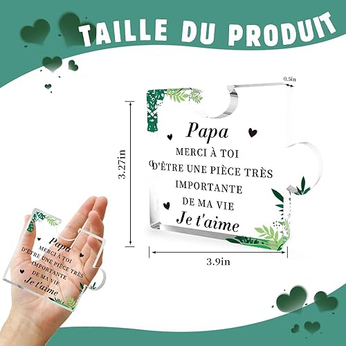 Cadeau Noel Papa, Cadeau Papa, Idee Cadeau Papa, Acrylique Bloc Puzzle Papa, Cadeau Pere, Cadeau Anniversaire Papa, cadeau parents, Cadeau Fete Des Peres, Cadeau Fête Des Pères, Idee Cadeau Papa - Nail Gallerys