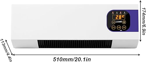 Portable Climatiseur Mural 2000W Conception D'Installation Facile Clim Murale Pour Salle De Bain Chambre À Coucher Salle À Manger - Nail Gallerys