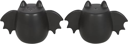 Salière et poivrière en forme d'aile de chauve-souris – Ensemble de vaisselle unique pour salle à manger insolite | Décoration de table d'Halloween et de conversation - Nail Gallerys