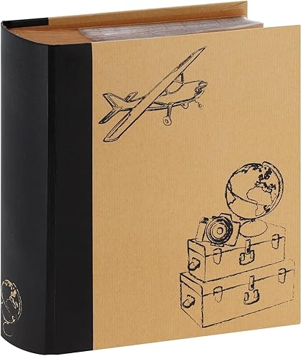 Album photo ERICA pochettes avec mémo KRAFTTY 3 - 150 pages kraft - 300 photos 11,5x15 - Couverture Noire 21,5x25cm - Nail Gallerys