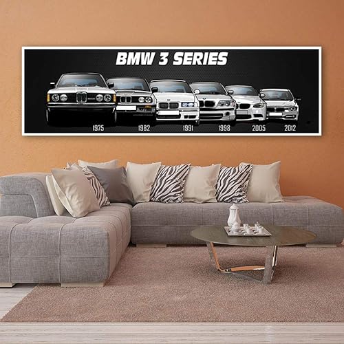 VVSUN HD Toile Impression Affiche 1 pièces BMW M3 Sport Voiture peintures Mur Art Photos Salon décor à la Maison 60x120cm 24x48 Pouces Pas de Cadre - Nail Gallerys