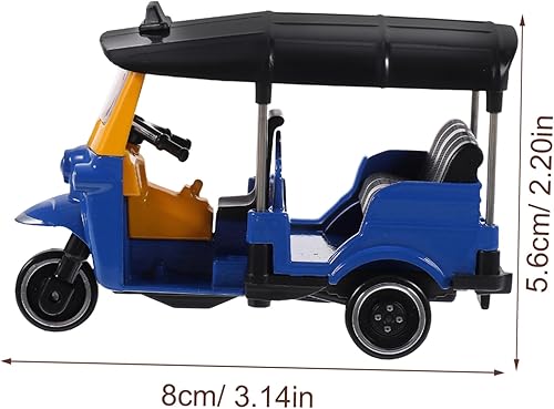 ibasenice Jouet De Modèle De Voiture en Alliage Ornement De Voiture Tuk Tuk Modèle De Tricycle De Table Modèle De Tricycle en Métal Décoration Plastique Classique Accessoires De Voiture - Nail Gallerys