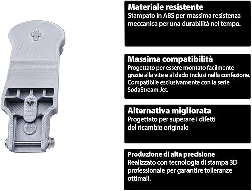 Bouton de rechange compatible avec SodaStream Jet – Pièce fabriquée en impression 3D – Remplacement de haute qualité pour gazeurs d'eau - Nail Gallerys