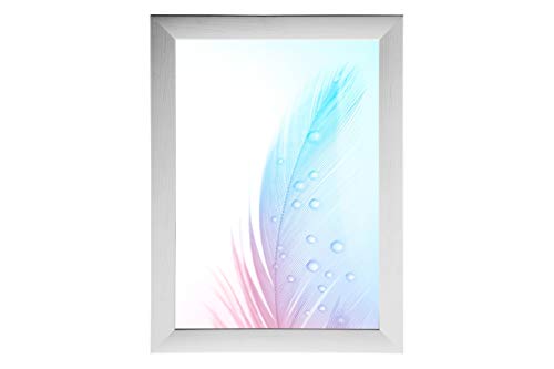 DR35 Cadre photo 43 x 87 cm (pin blanc), cadre en bois MDF de 35 mm de large avec vitre en verre acrylique antireflet, paroi arrière stable et crochets de suspension - Nail Gallerys