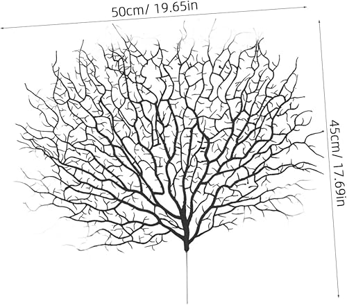 GALPADA 2 Pièces Branche de Artificielle coraux de Plein air décorations simulé Réaliste Noël tiges Faux décors de Branches sèches Barre de Branche en Plastique Le Fer Noir - Nail Gallerys