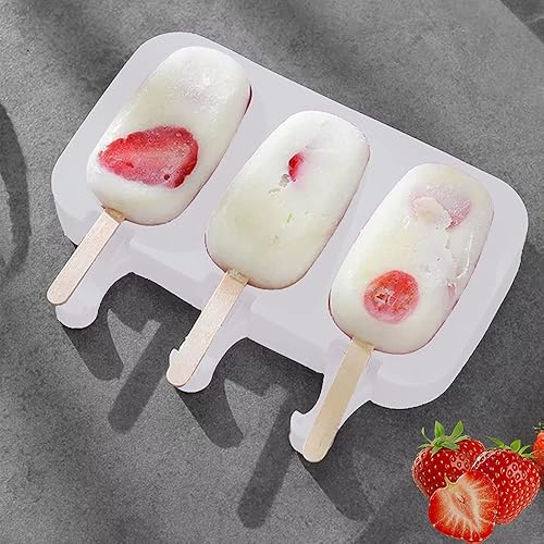 Moule Glace, Moule à Glace, 2pcs Moule a Glace Silicone, Moule a Glace, Moule Magnum Cake, Ice Cream Moules, 21.5*12.5cm Moule pour Glace, Moulle Glace Silicone, DIY Fait à la Main Crème Glacée - Nail Gallerys