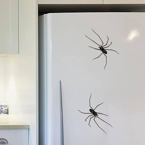 Aimants de réfrigérateur en forme d'araignée 3D effrayante avec pieds pour Halloween, le poisson d'avril, aimants de réfrigérateur puissants cadeaux amusants pour porte de réfrigérateur, tableau blanc - Nail Gallerys